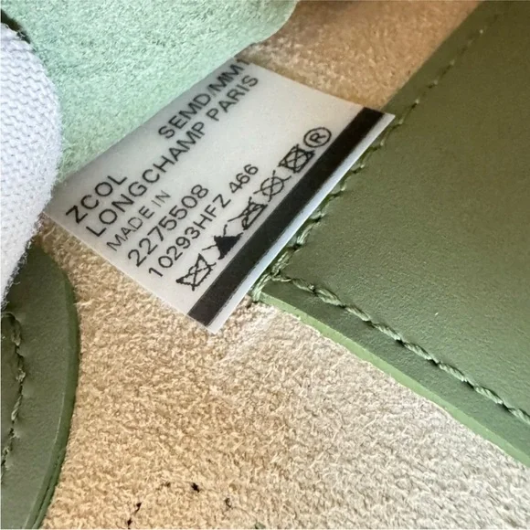 Longchamp Green Extra Small Leather Le Pliage Du Jardinier Bag
